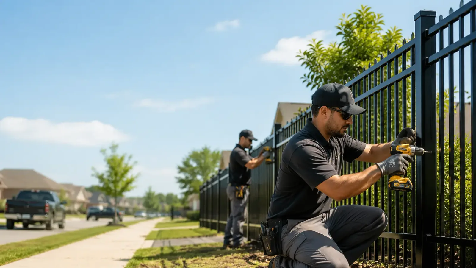Metal Fence Installation in Claremont, IL